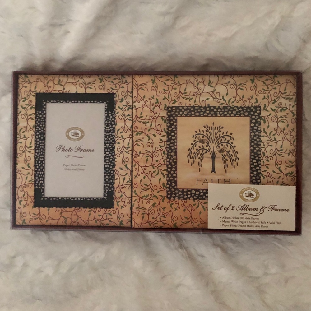 Nantucket Home Photo Album & Frame Set of 2 NWT